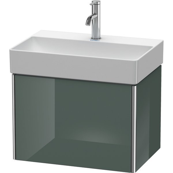 Xsquare Wall-Mounted Vanity Unit Dolomiti Gray High Gloss, Duravit, Mfr#: XS406703838